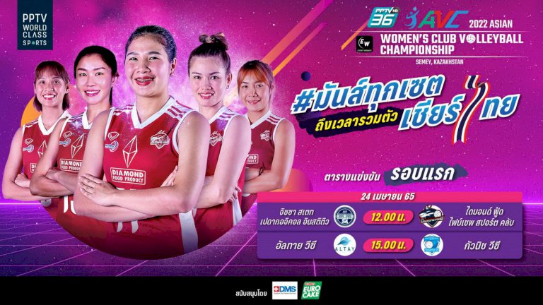 โปรแกรมวอลเลย์บอล-สโมสรหญิงเอเชีย-24-เมย.-65-พร้อมลิงก์ชมสด